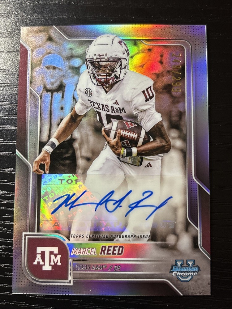 2025 Bowman University Chrome - Chrome Prospect Autographs Marcel Reed #BCA-MRE