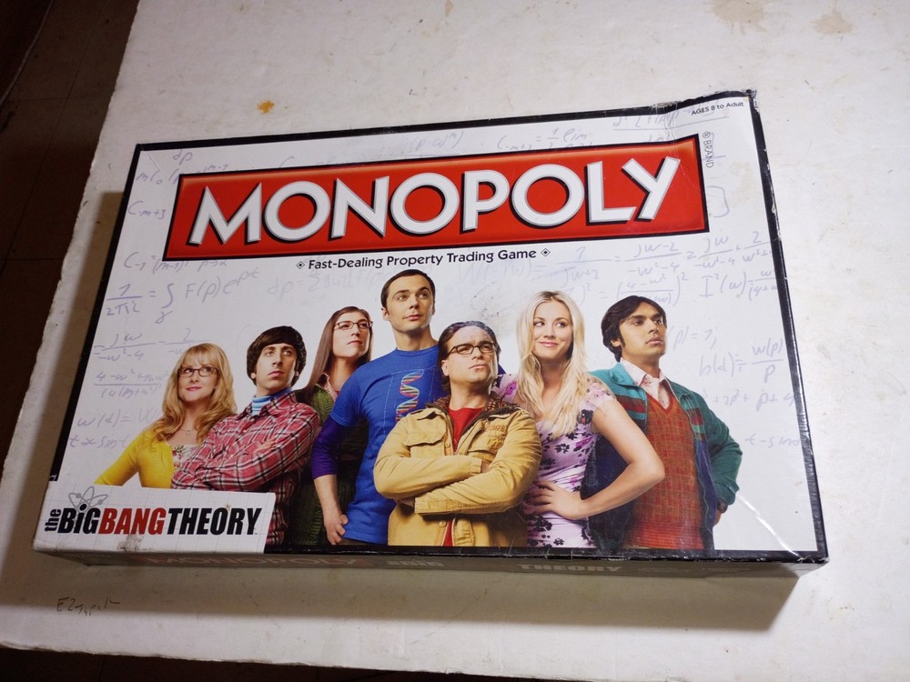 * READ * The Big Bang Theory Monopoly Game Board COMPLETE