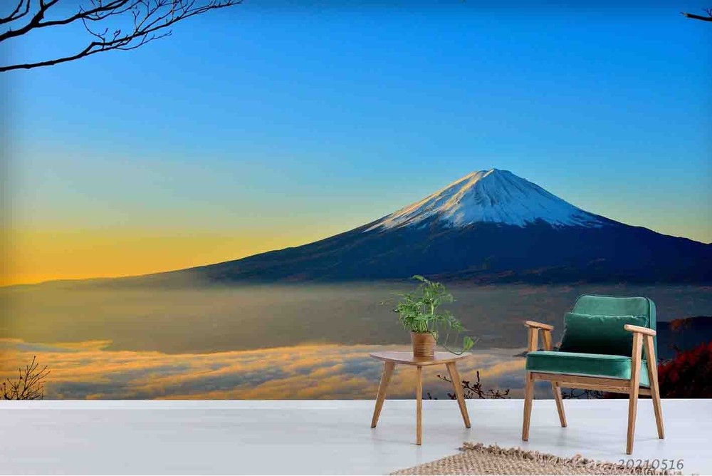 3D Japan Mount Fuji Landscape Wall Murals Wallpaper Murals Wall Sticker