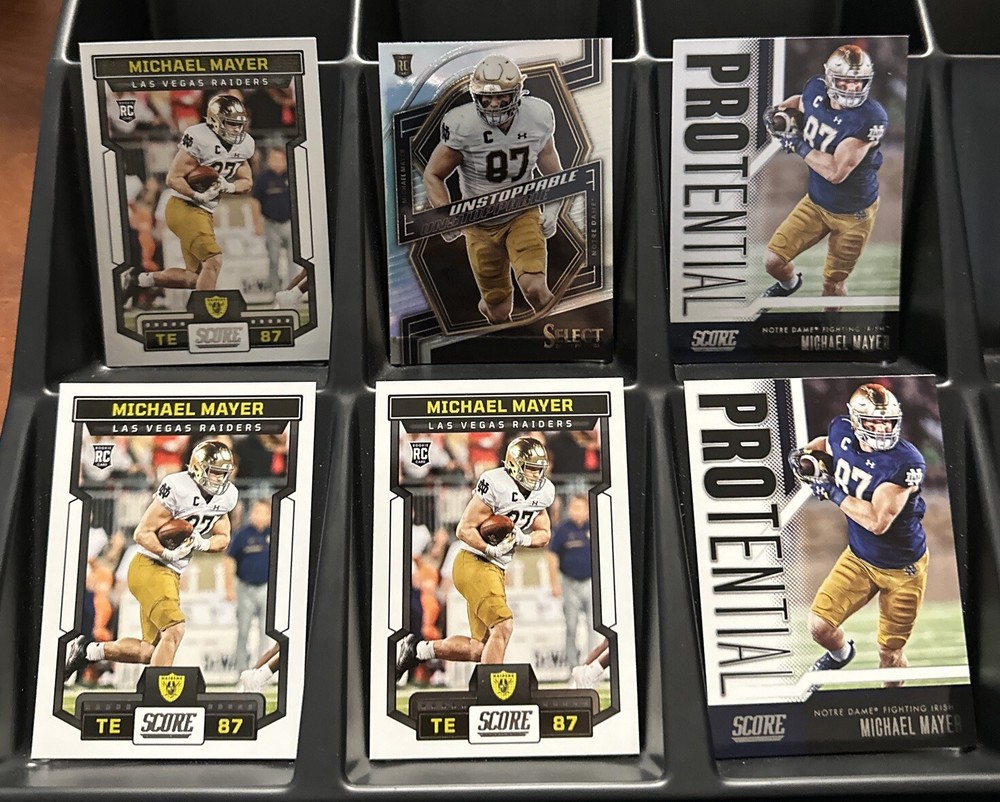 Michael Mayer Rookie Card Lot Panini Score Prizm Las Vegas Raiders RC