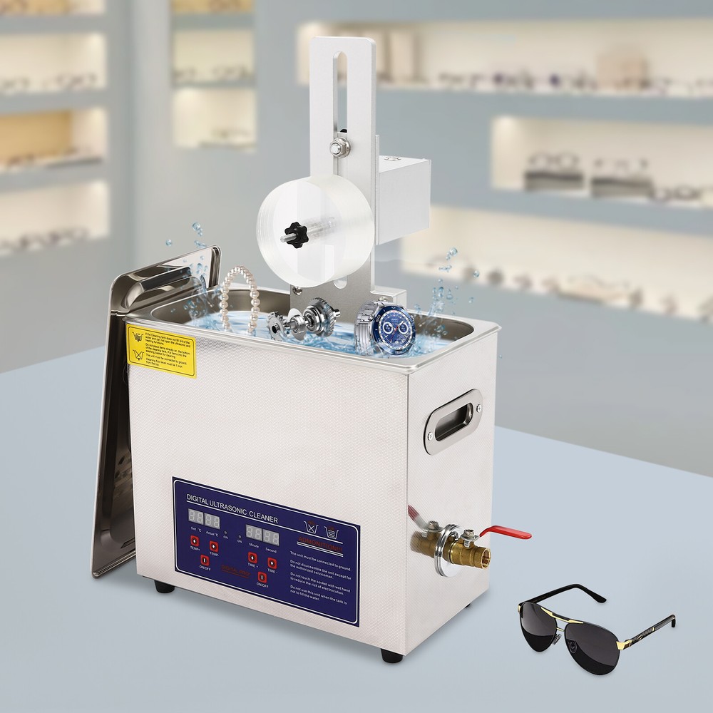 6.5L Ultrasonic Jewelry Record Cleaner Washing Machine 100-120V