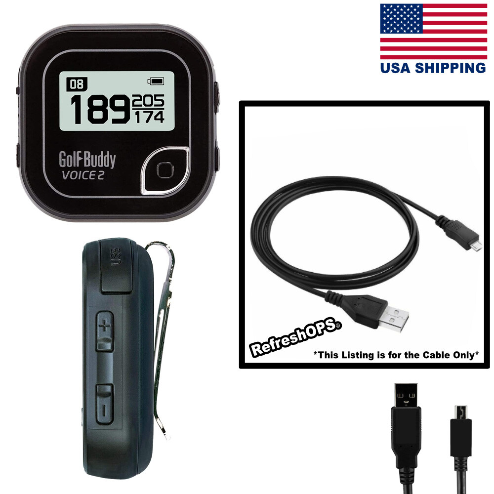 Golf Buddy Voice 2 Talking GPS Rangefinder USB Cable Transfer Cord Replacement