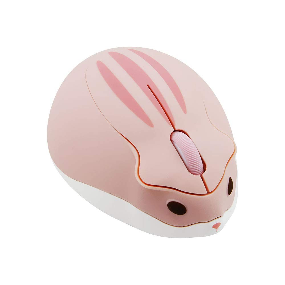 2.4GHz Silent Wireless Mouse Cute Hamster Design Portable Optical for Laptop PC