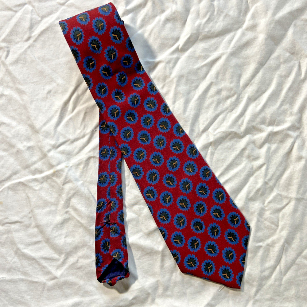 Ralph Lauren POLO Red Silk Tie – Classic Western Charm 🤠❤️