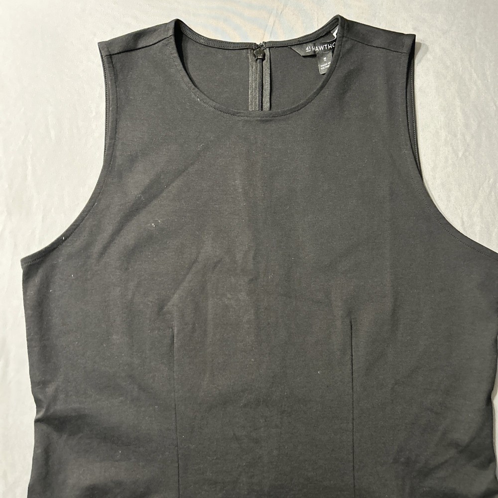41 Hawthorn Women’s Sleeveless Pleated Ponte Dress Black Size Medium