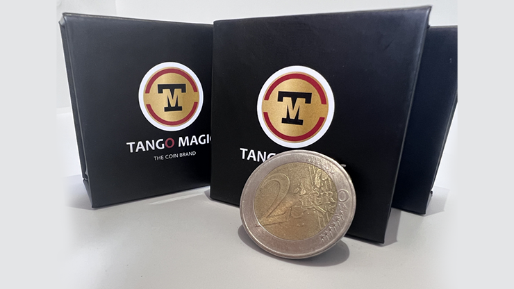 Slippery Expanded Shell 2 Euro Coin Trick by Tango - E0069 - Magical Illusion Prop