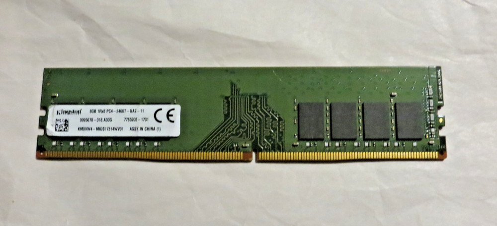 Kingston 8GB PC4-2400 PC4 19200 DDR4 2400MHz CL17 1.2V Desktop Memory RAM