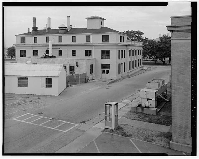 2. View north showing southwest rear southeast elevations, Medical Storage