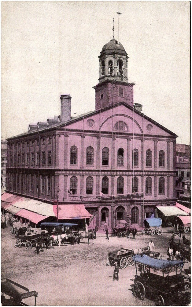 Fanueil Hall Revolutionary Landmark Boston Massachusetts 1900s Postcard UDB