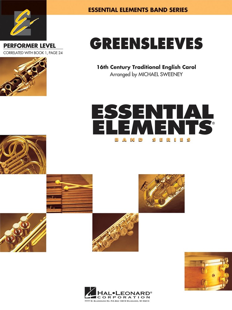 Greensleeves Essential Elements Concert Band Score & Parts Performer Level Book