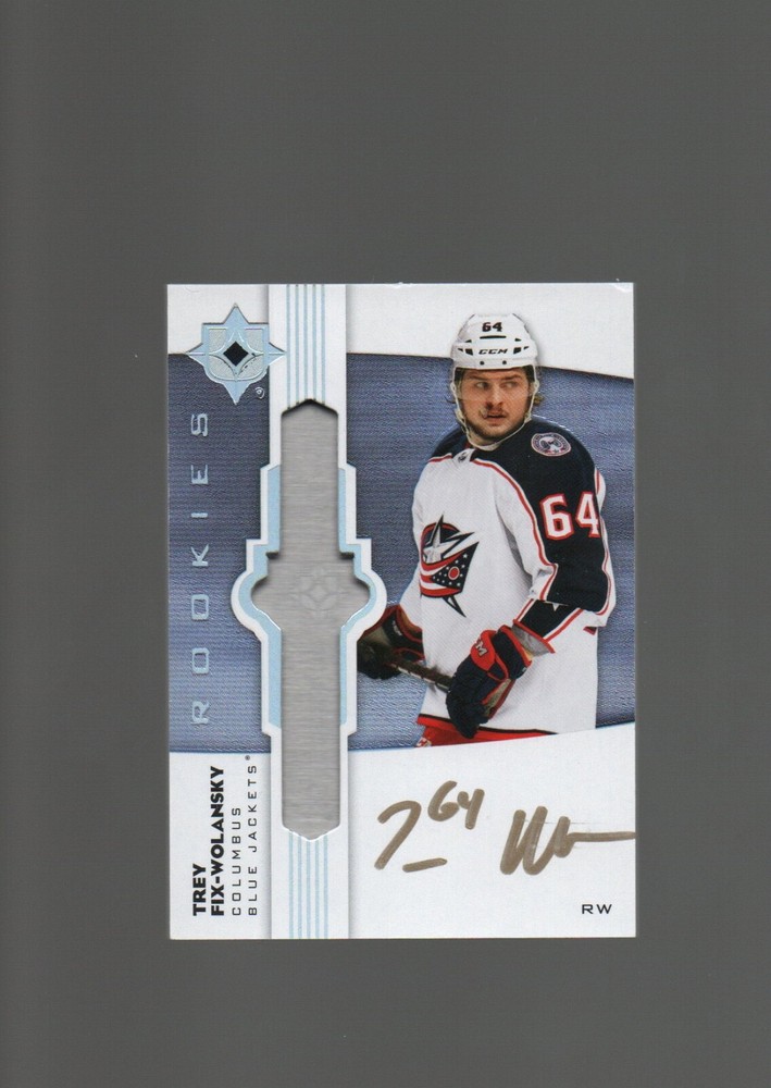 2022-23 Upper Deck Ultimate Collection Trey Fix-Wolansky Silver Bar Auto