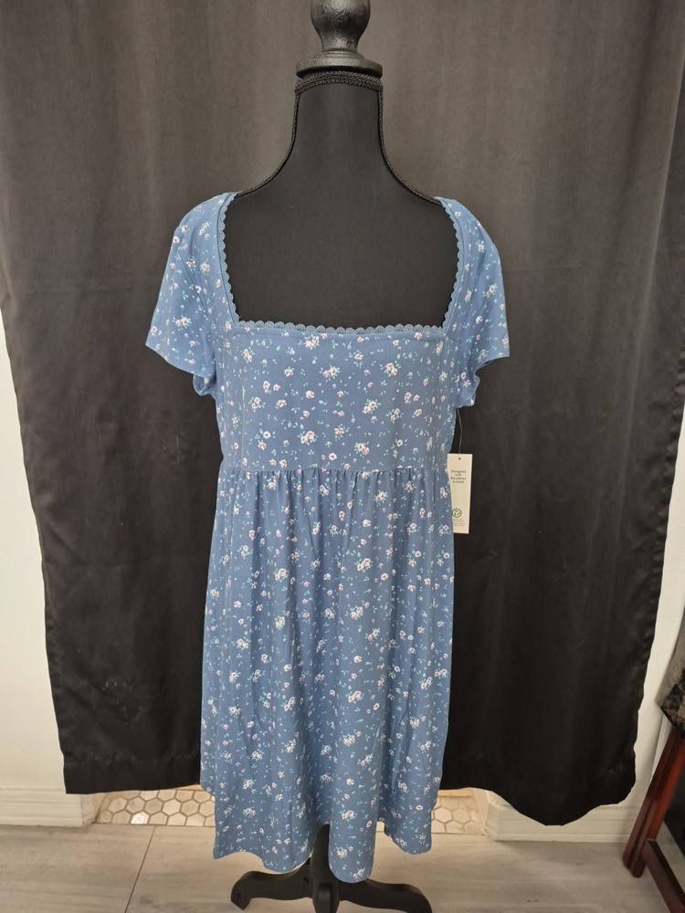 No Boundaries Blue Baby Doll Dress Size Xl
