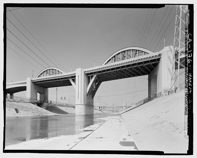 Photo:Sixth Street Bridge,101 Freeway,Los Angeles,California,CA,HABS,9