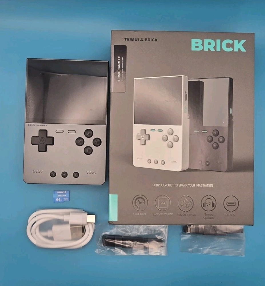 TRIMUI BRICK HAMMER Handheld Video Game Console Gray