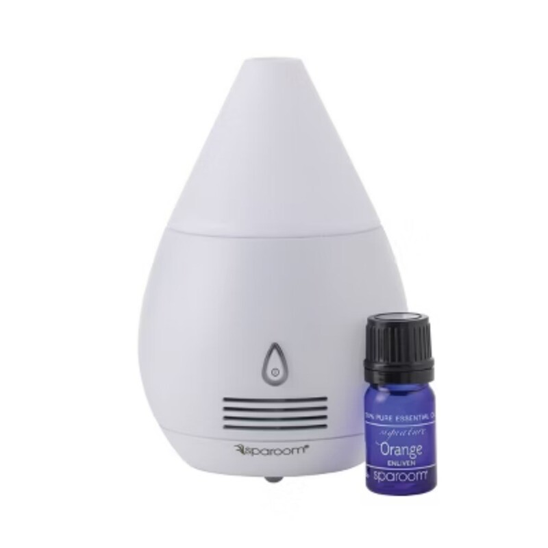 Portable Mini Scentifier Fan Diffuser with Orange Essential Oil by SpaRoom