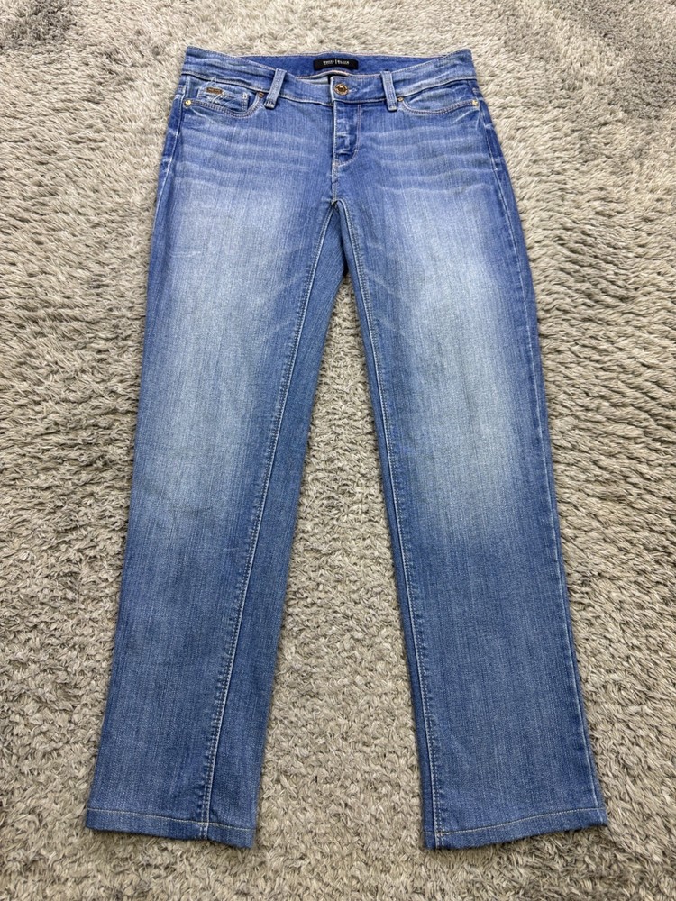 White House Black Market Jeans Women 0 R Slim Ankle Crop Mid Rise Stretch Denim