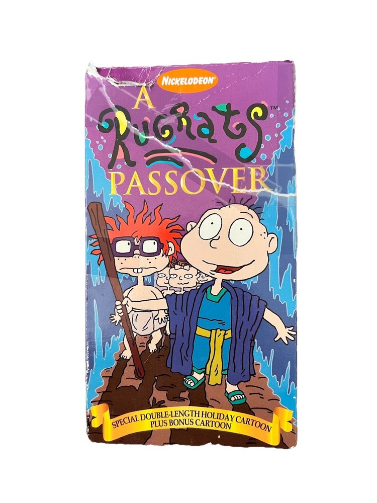 Nickelodeon A RUGRATS PASSOVER Holiday Cartoon VHS video cassette Orange 1996