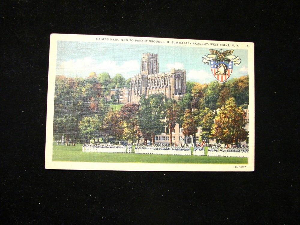Vtg Postcard Linen 
