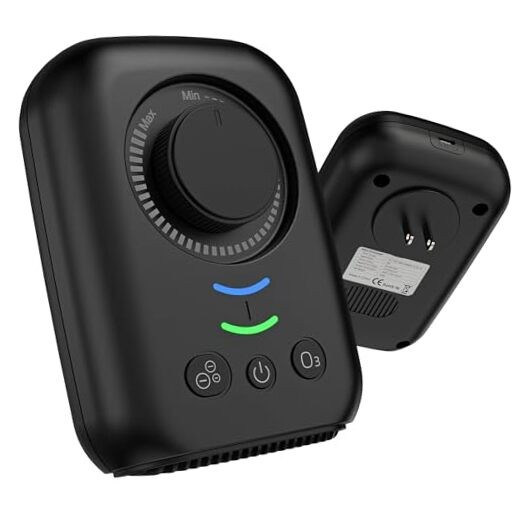 Ionic Air Purifier,Plug-in&USB Air Ionizers for Home,Quite Filterless Black