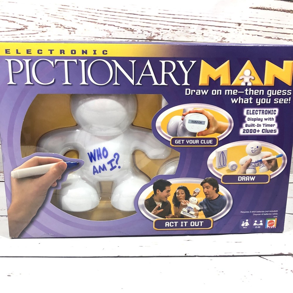 2008 Mattel Electronic Pictionary Man Board Game - Complete Edition
