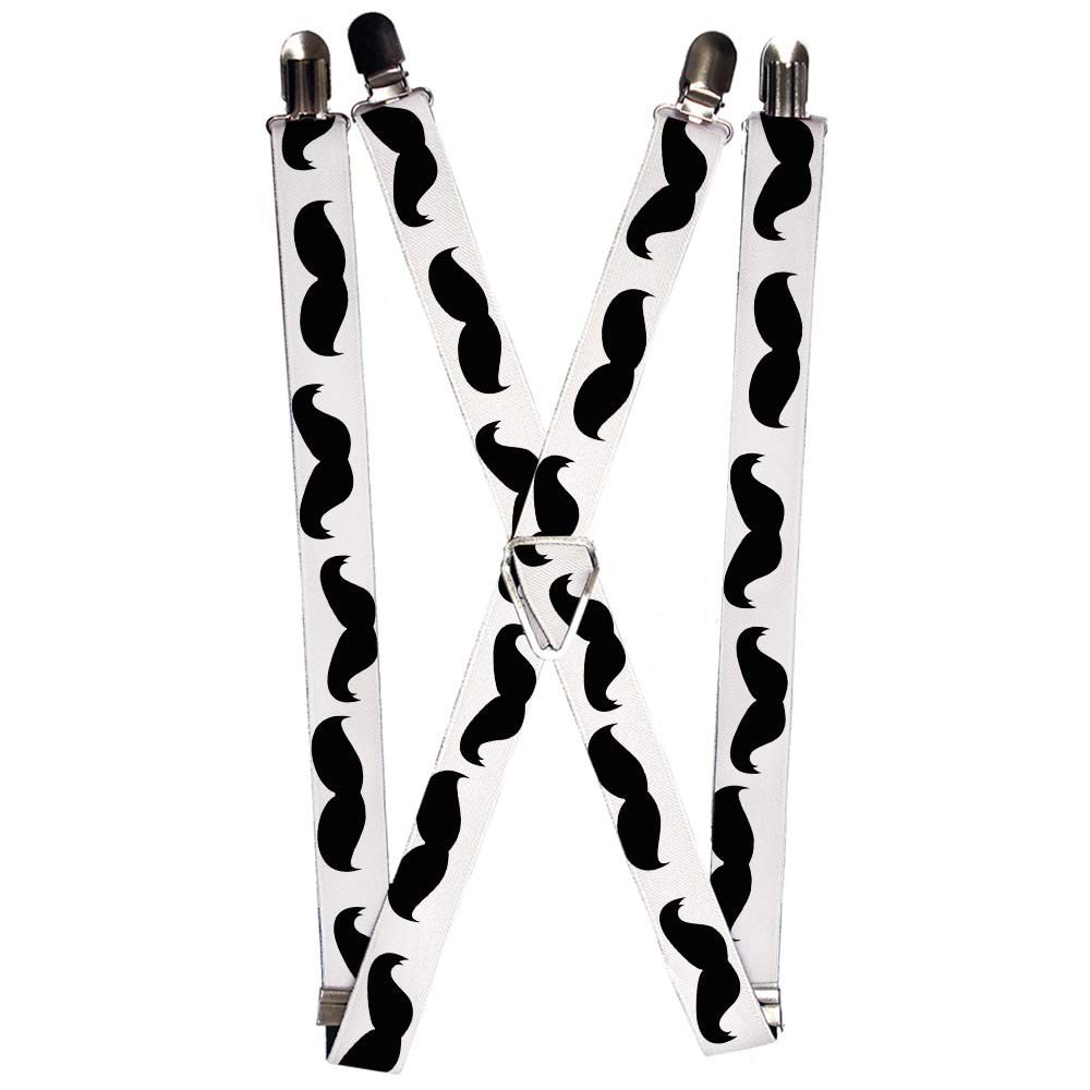 `Suspenders - 1.0`` - Mustaches White/Black` ACC NEWAnother great item from Rarewaves USA | Free delivery!