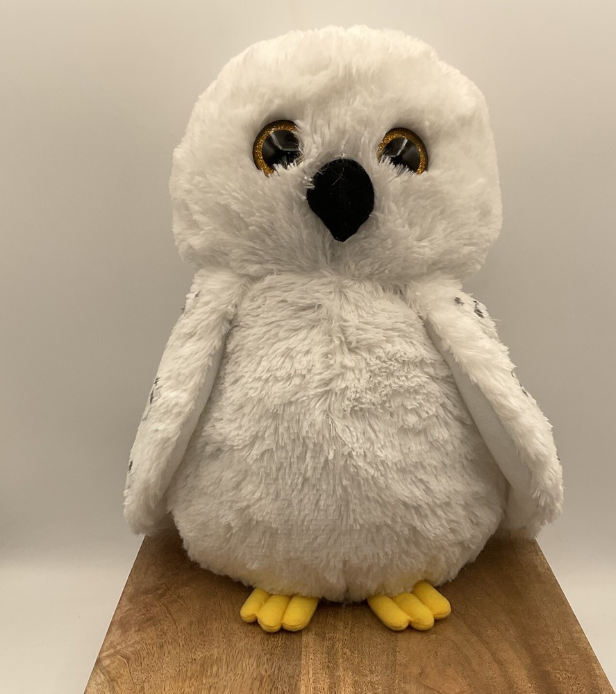 Harry Potter Hedwig 12 Inch Plush Snowy Owl Stuffed Toy Wizarding World EUC