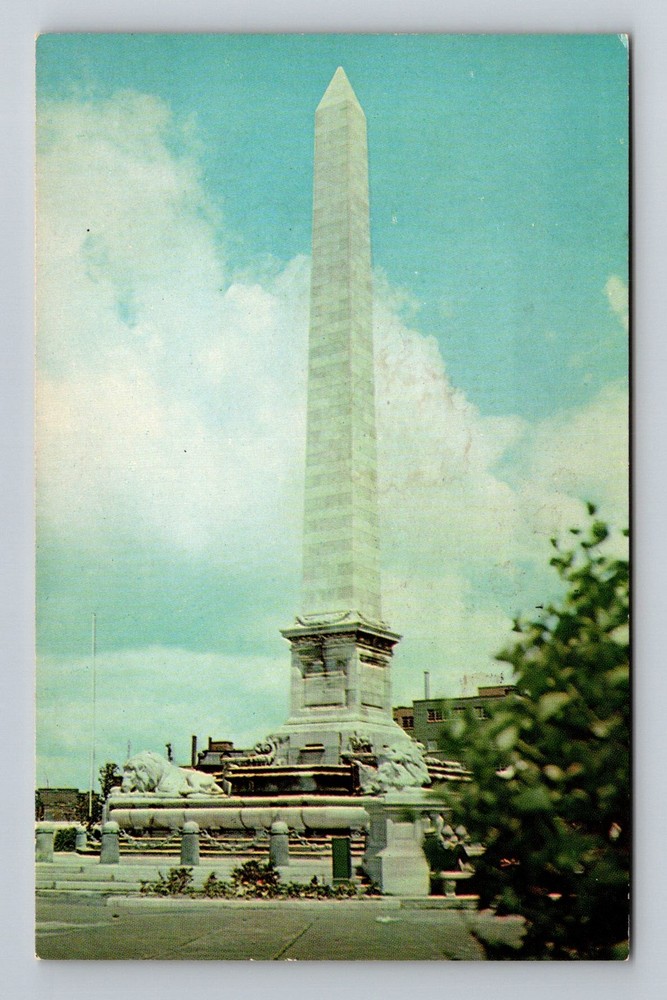 Buffalo, NY-New York, McKinley Monument Civic Center Obelisk Vintage Postcard