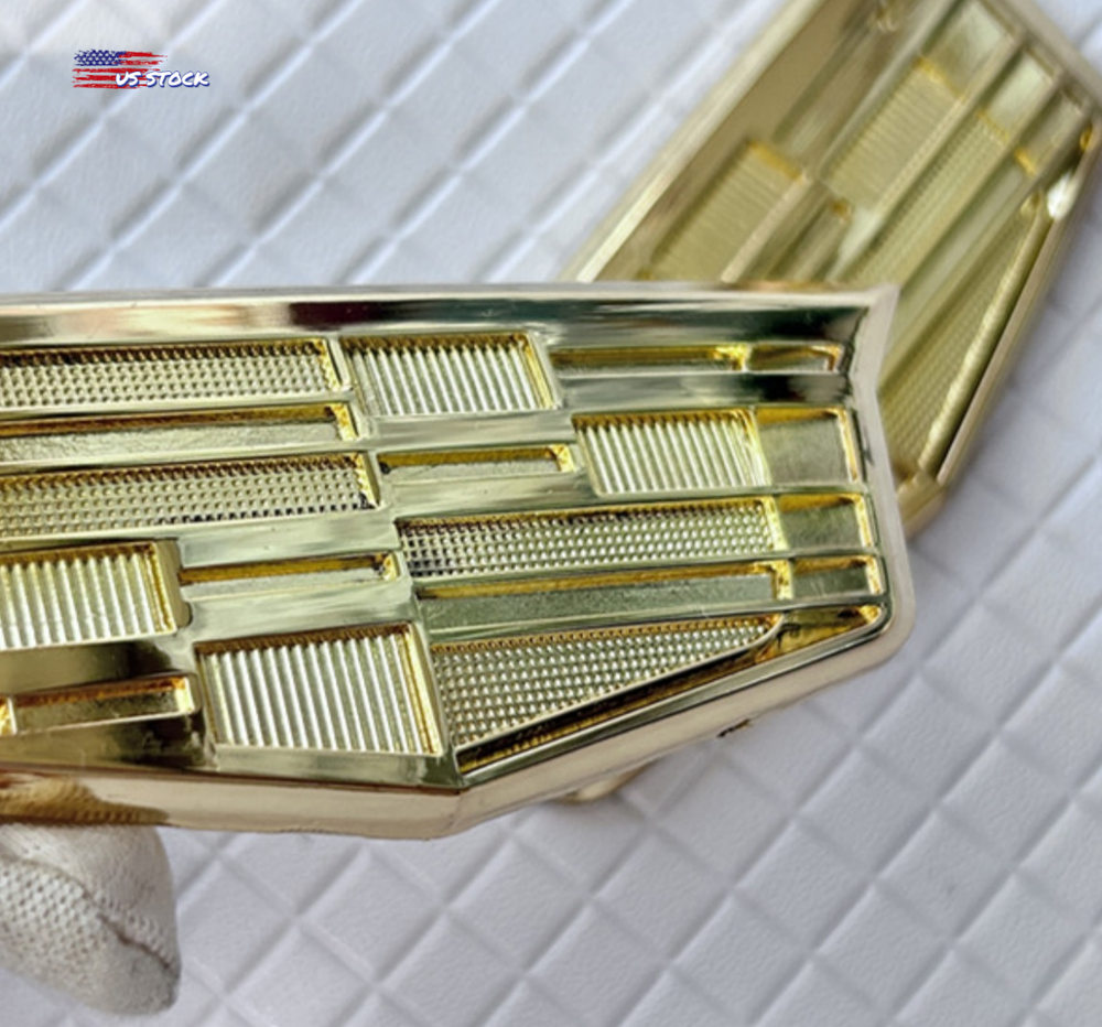 2Pcs Gold 9mm Fender Marker Side Body Badge Car For CT5 XT6 Escalade STS Sport V