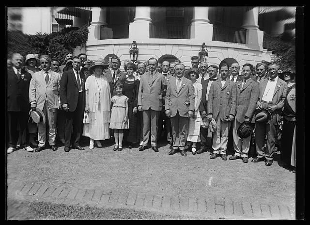 Photo:Washington D.C. White House President Mrs. Coolidge Group 1924