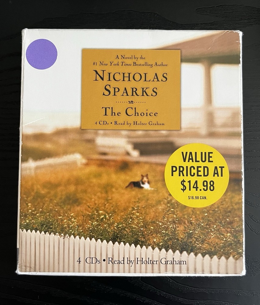 The Choice By Nicholas Sparks Read By Holter Graham Abridged 2007 4 Cd Audiobook