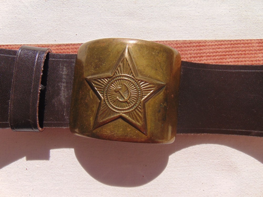 Soviet soldier's belt. Adjustable size. Maximum 102 cm. USSR Army.