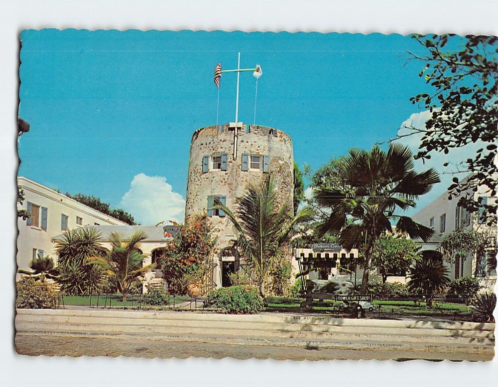 Postcard Bluebeards Castle Charlotte Amalie St. Thomas Virgin Islands USA