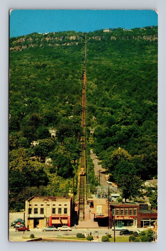 Chattanooga TN- Tennessee, Aerial Incline Up Lookout Mountain, Vintage Postcard