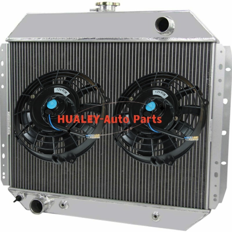 3 Row Aluminum Radiator & Fan For 1966-1979 67 Ford F-100 F-150 F-250 F-350 V8