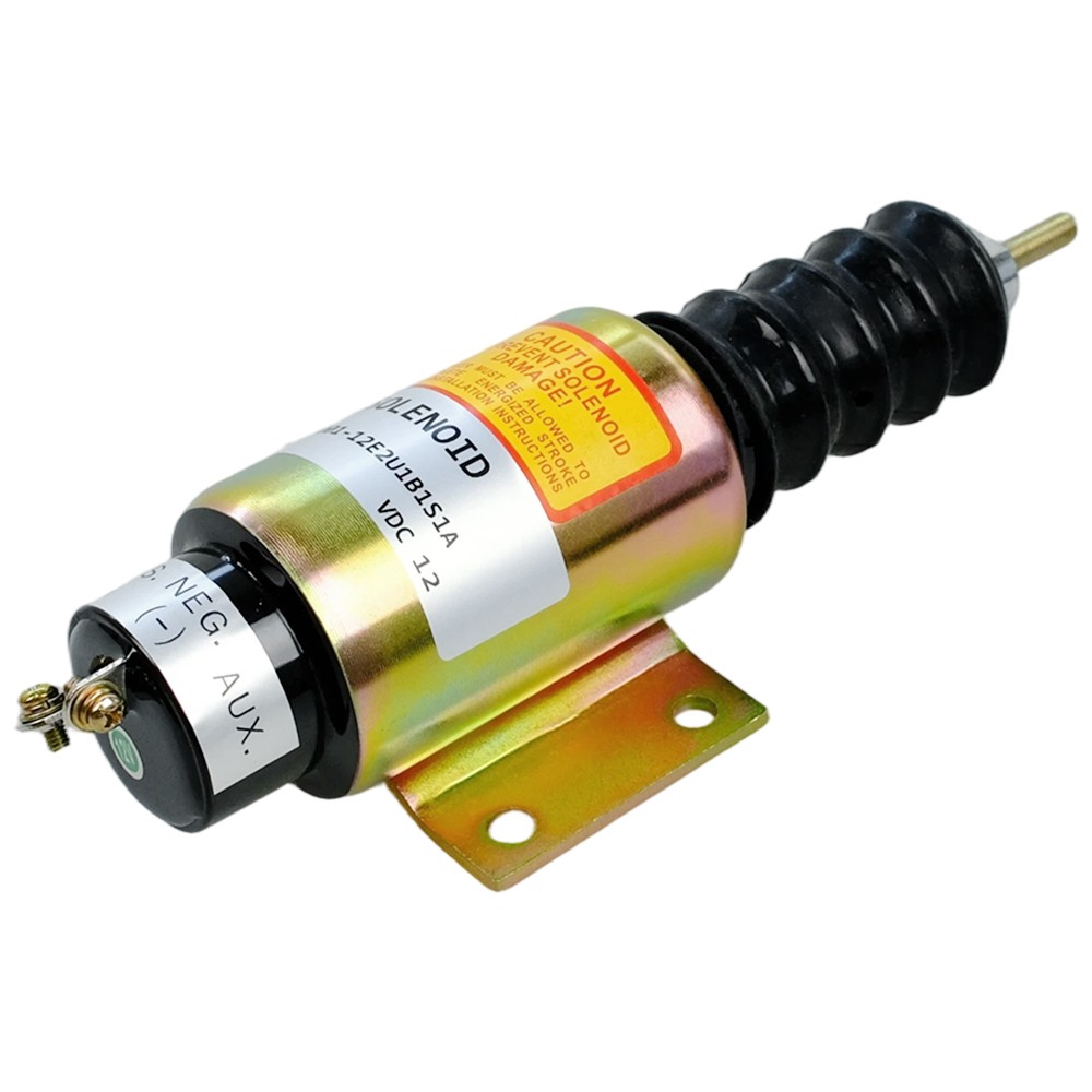 2001-12E2U1B1S1A Fuel Shut Off Solenoid for Woodward, Mitsubishi Mixer Truck
