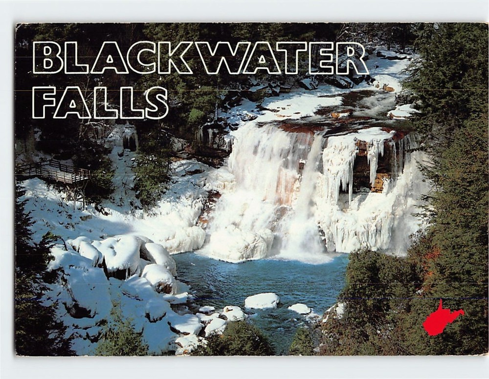 Postcard Blackwater Falls Davis West Virginia USA