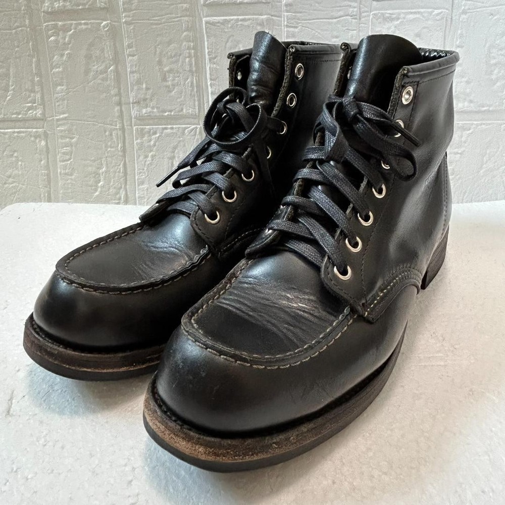 Red Wing 8130 Black Moc Toe Irish Setter Boots US Men's Size 8.5D