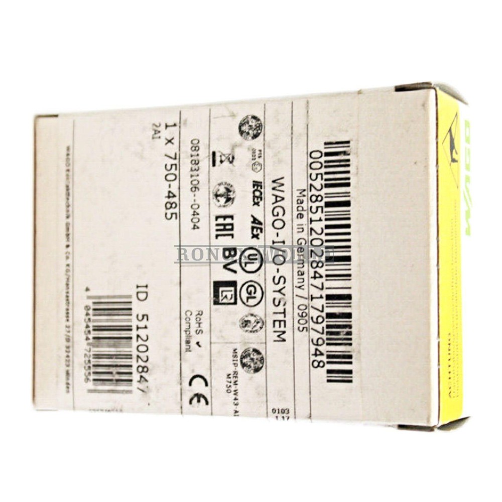 1PCS New WAGO 750-485 2-Channel Analog Input Module 750485