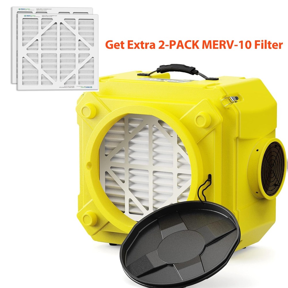 ALORAIR CleanShield HEPA 550 Air Scrubber Negative Air Machine w/3-Stage Filtra
