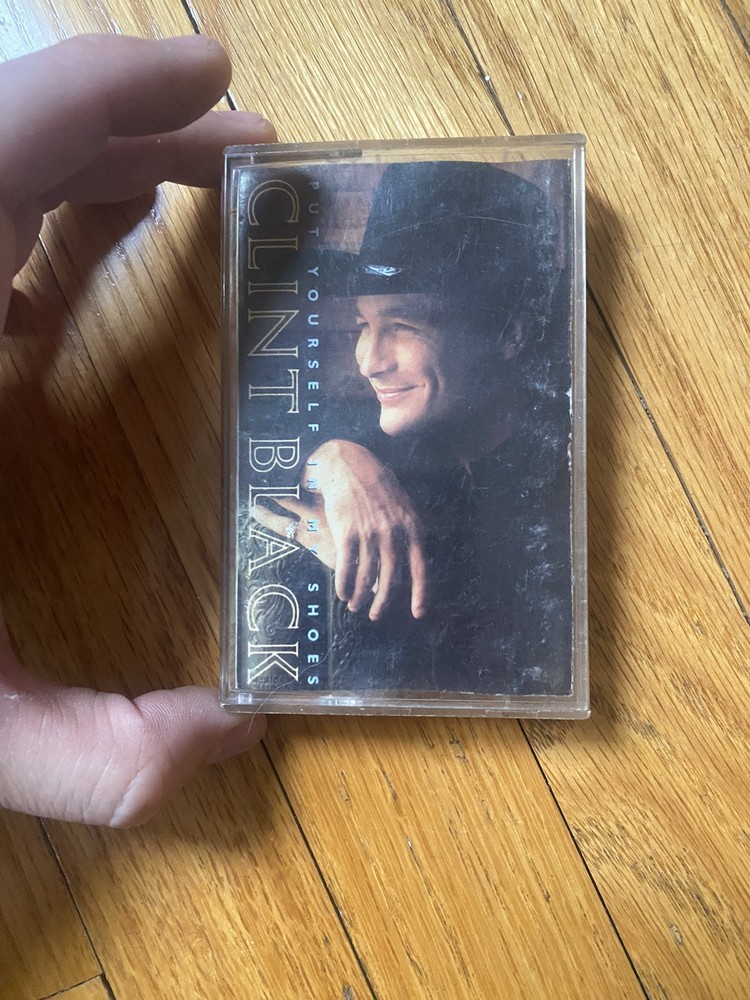 Clint Black Cassette Tape titled Put Yourself in My Shoes