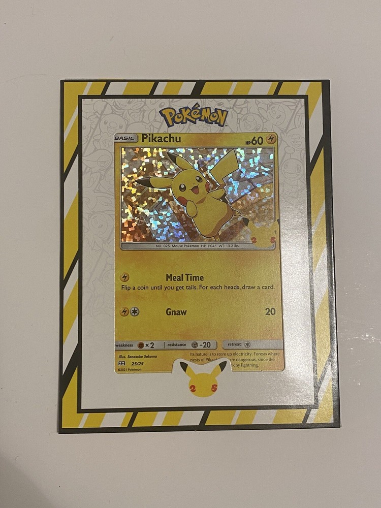 Pikachu 025/025 McDonald's 25th Anniversary Promos Holo