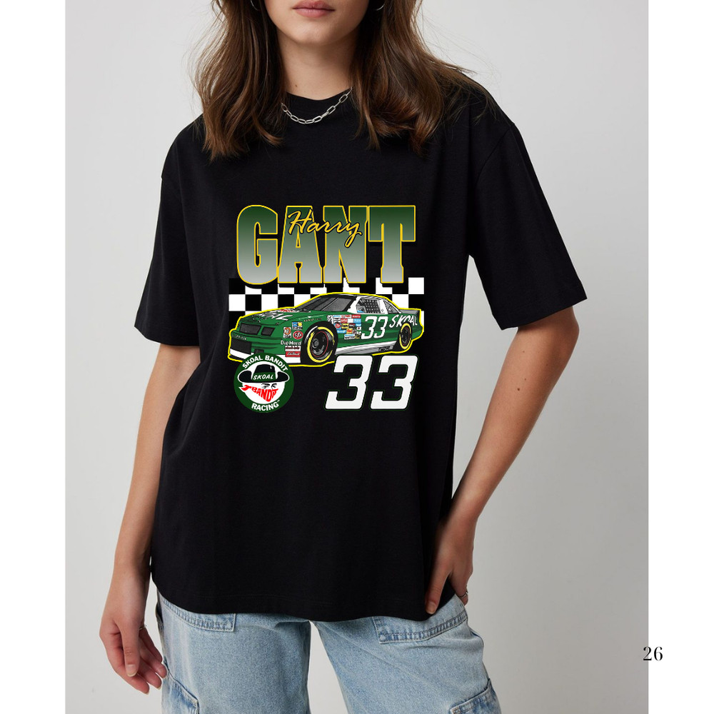 Harry Gant Retro NASCAR T-Shirt Vintage Racing Car Graphic Tee S-5XL