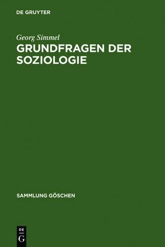 Georg Simmel Grundfragen Der Soziologie (Hardback) Sammlung Göschen