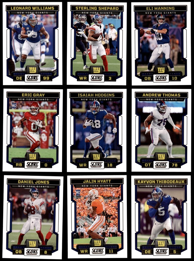 2023 Score Giants Almost Complete Team Set 8 - NM/MT 7127949 (11 / 12 cards)