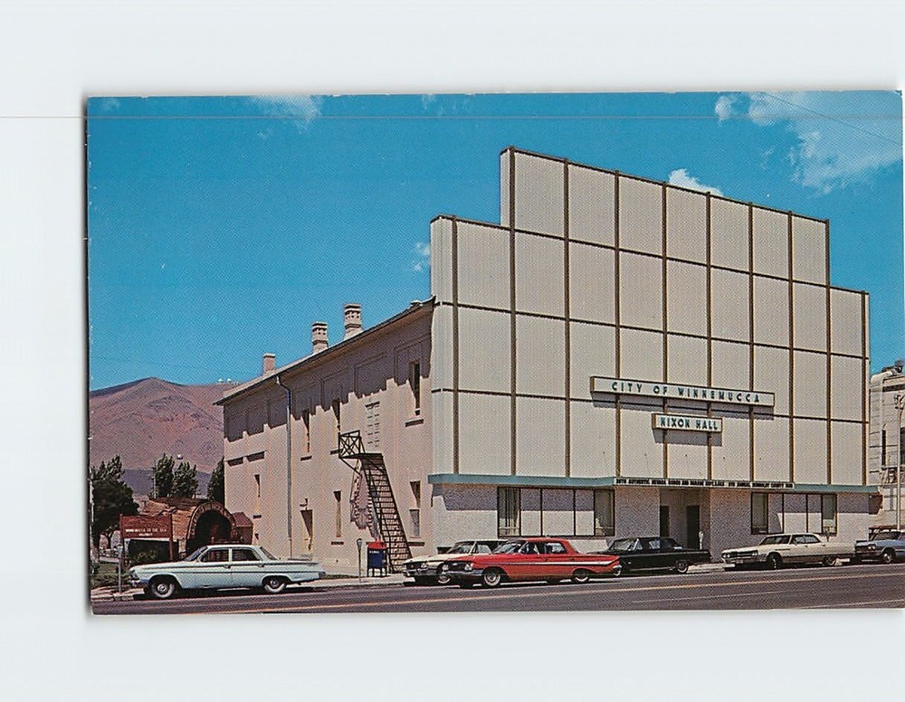 Postcard Nixon Hall Winnemucca Nevada USA