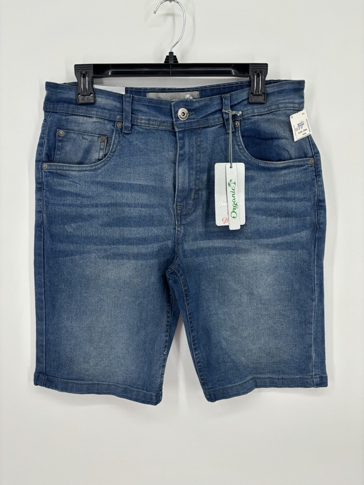 Desert Dunes Men's Slim Fit Denim Shorts Size 32 NWT Blue Stretch Harrison New