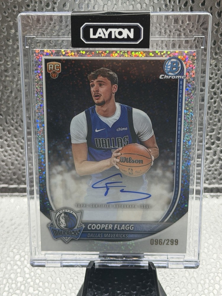 2025-26 Topps Bowman Cooper Flagg #BCA-CG Speckle Refractor RC Rookie Auto /299