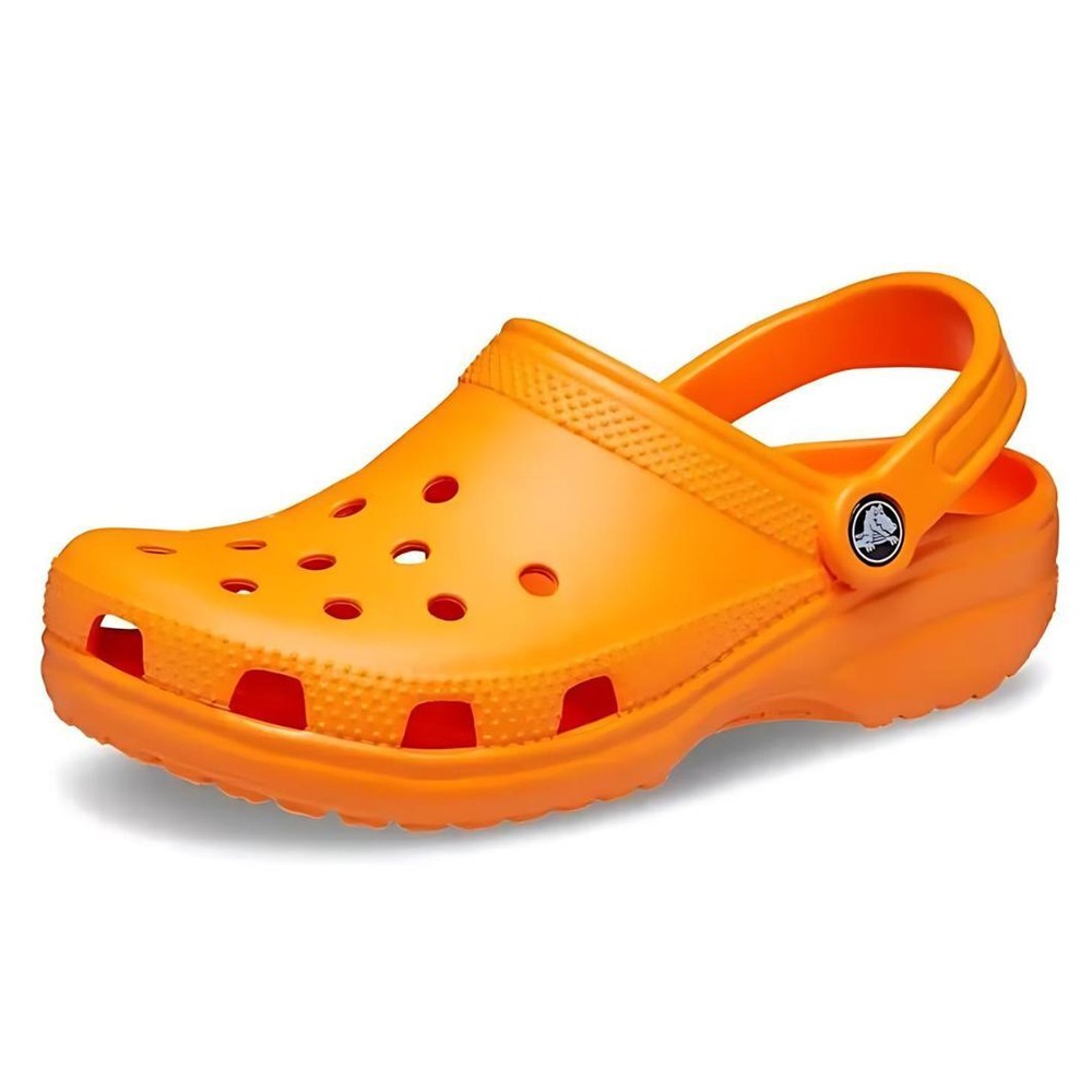 Crocs Waterproof Classic Clog Orange Slip-On Lightweight Comfort Unisex Shoes