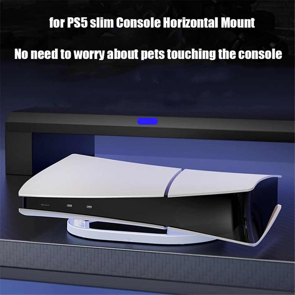Horizontal Stand Compatible With PS5 Slim Disc&Digital Edition Easy