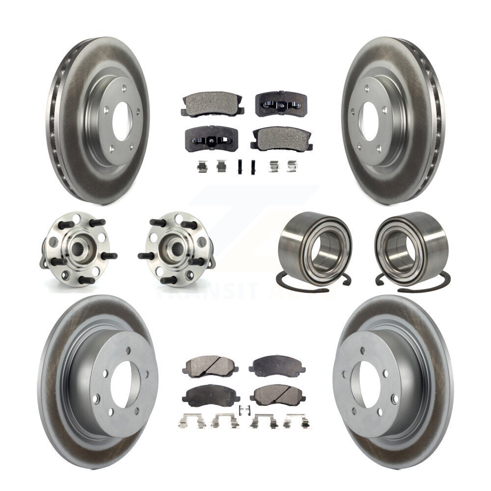 Complete Front & Rear Hub Bearing & Brake Kit (10Pc) for Jeep Patriot Compass